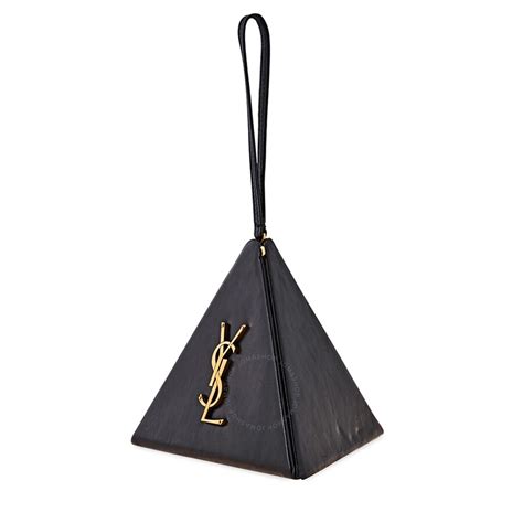 ysl pyramid bag black